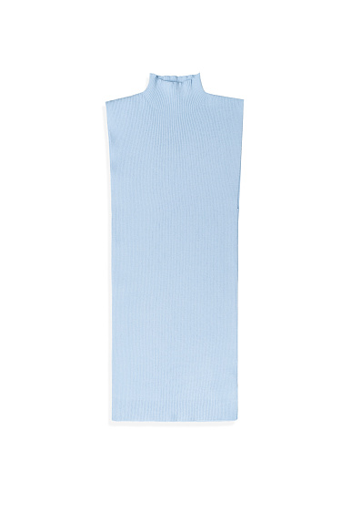 Трикотажный топ из вискозы с высоким воротом