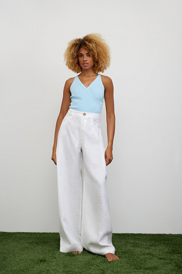 Брюки из 100% льна