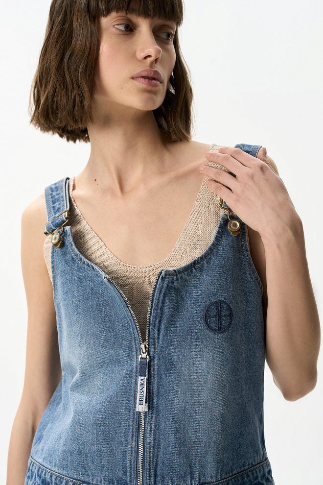 Джинсовый комбинезон из 100% хлопка