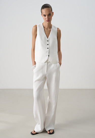 Классический жилет из 100% льна