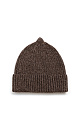 Трикотажная шапка в рубчик. Модель с отворотом.