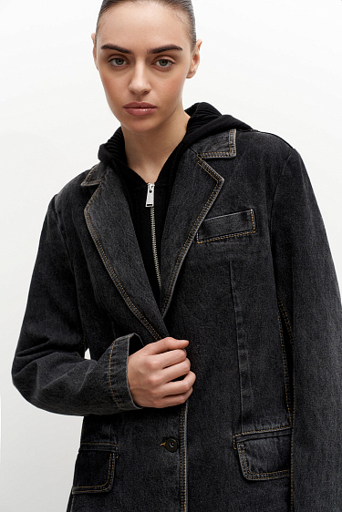 Джинсовый жакет из 100% хлопка