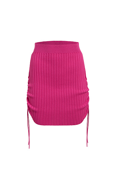 Юбка мини с драпировкой по бокам