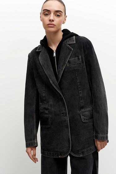 Джинсовый жакет из 100% хлопка