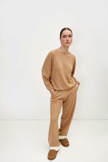 Трикотажные брюки на кулиске