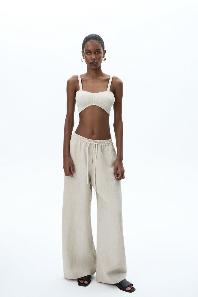 Кроп-топ из вискозы