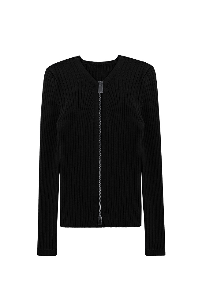 Трикотажный кардиган на молнии