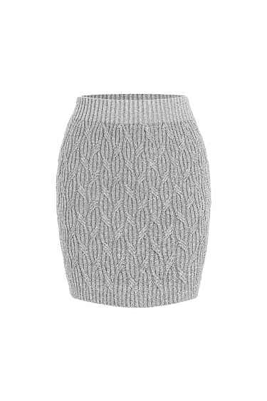 Юбка мини с люрексом