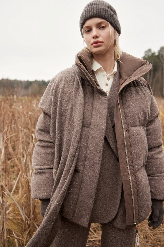 Брюки палаццо из шерсти