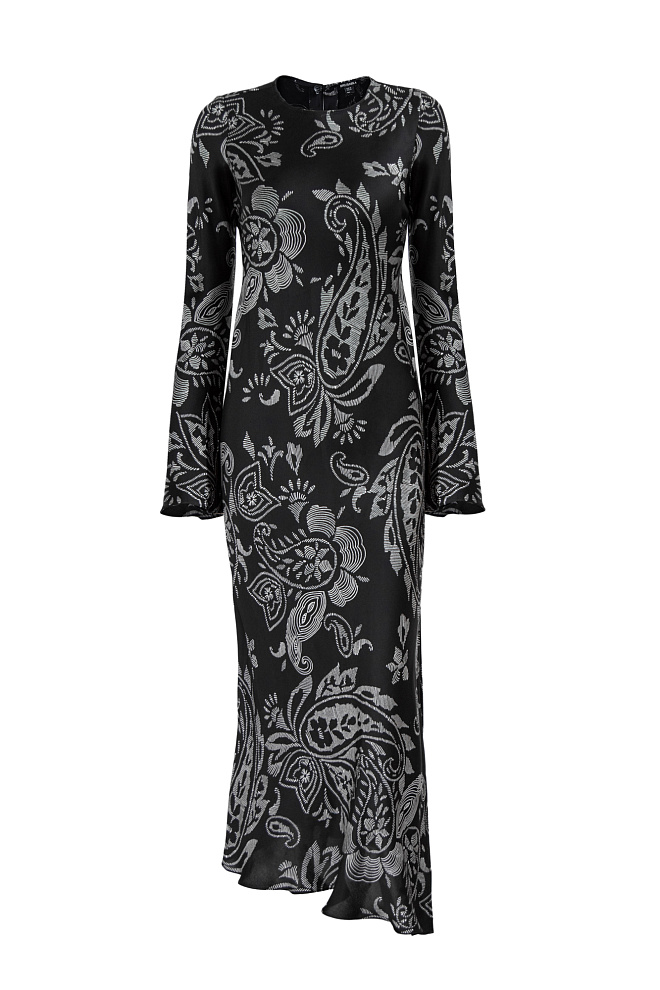 Принтованное платье из 100% вискозы
