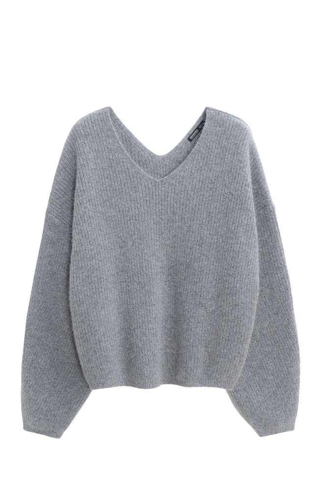 Трикотажный джемпер из пуха лисы