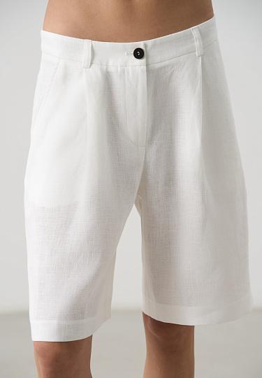 Шорты из 100% льна