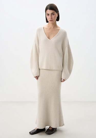 Джемпер из пуха лисы