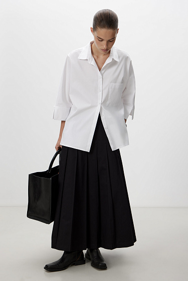 Классическая рубашка с рукавом 3/4