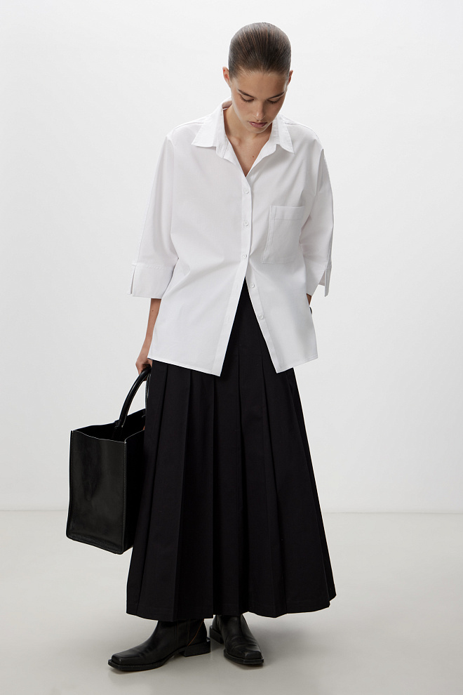 Классическая рубашка с рукавом 3/4