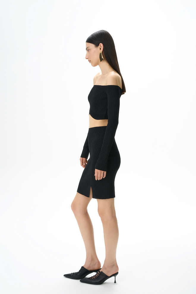 Юбка мини из вискозы