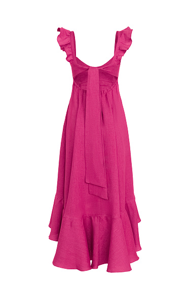 Сарафан с воланами на юбке