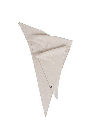 бежевый Косынка из шерсти и кашемира. Изделие декорировано брендированным ярлыком.