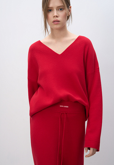 Трикотажная юбка из кашемира и шерсти