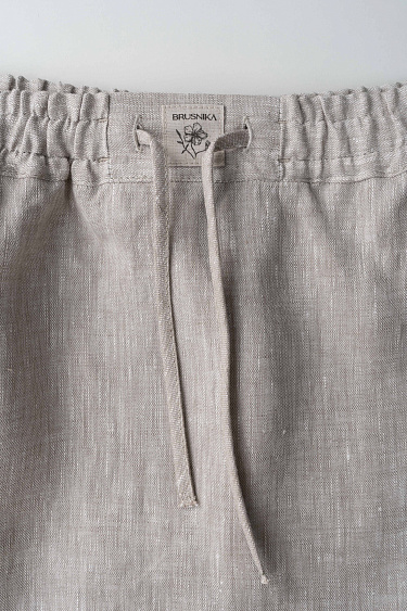 Юбка мини из 100% льна