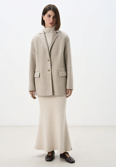 Однобортный жакет-пальто