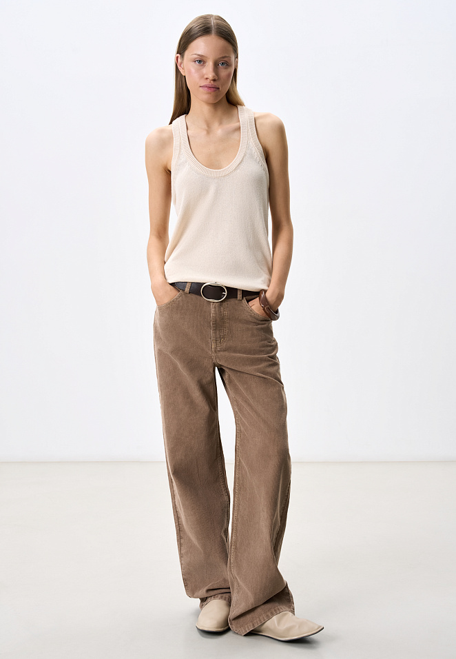 Трикотажный топ из хлопка 