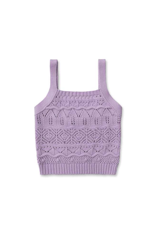 Ажурный топ из шерсти