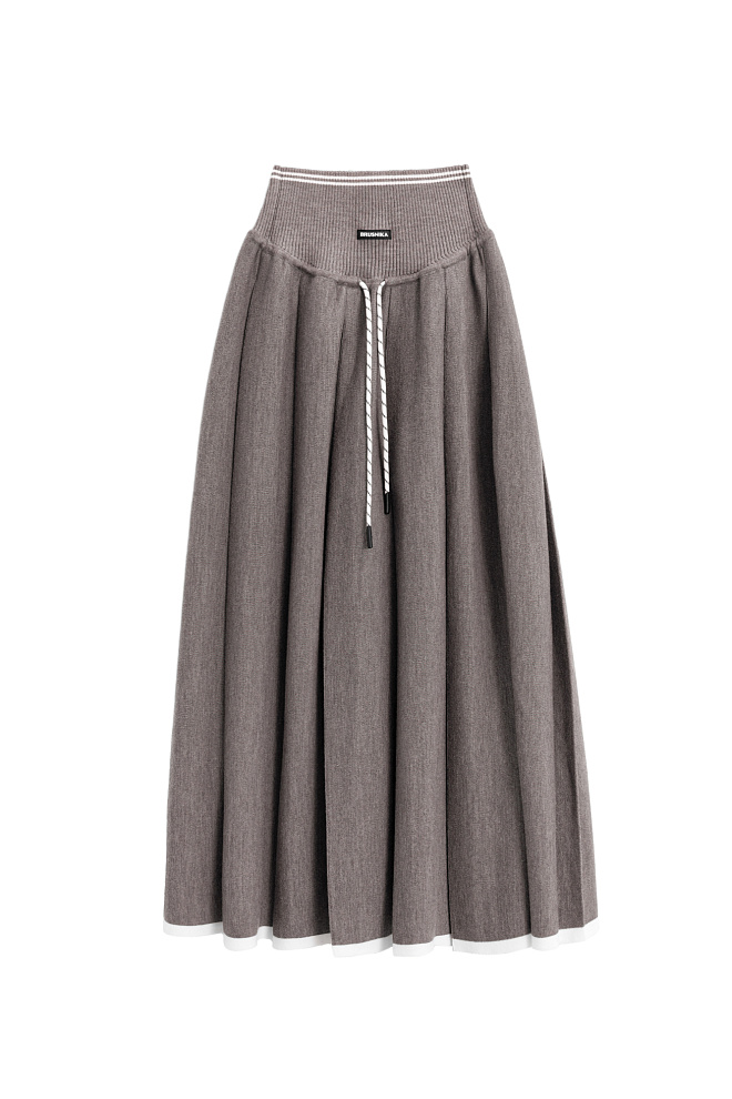 Юбка миди на кокетке 