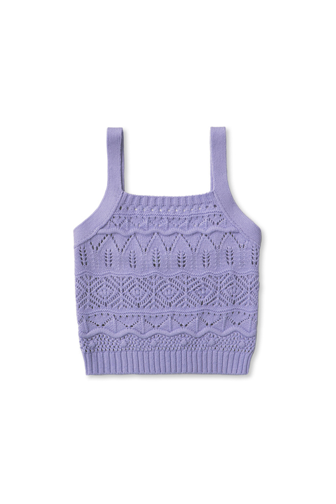 Ажурный топ из шерсти