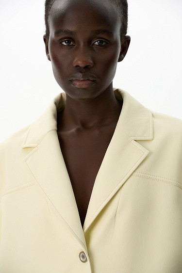 Жакет из экокожи