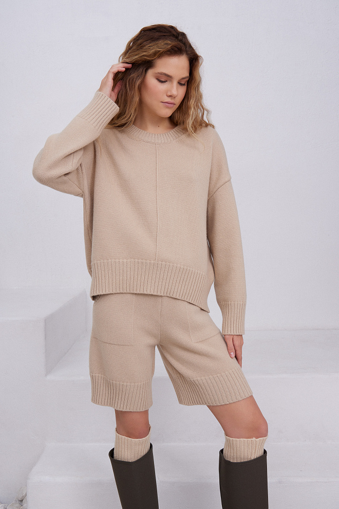 Трикотажные шорты из шерсти