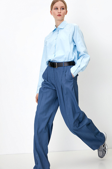 Широкие брюки палаццо