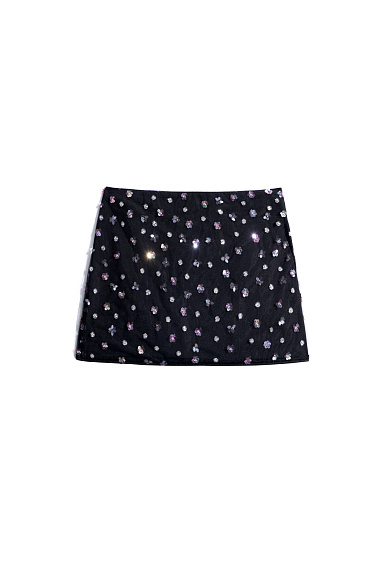 Юбка мини с пайетками