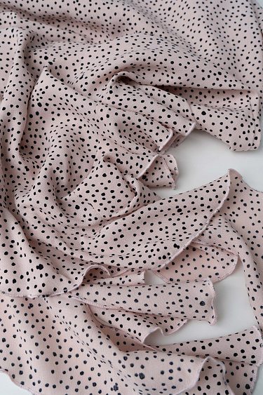 Платье в горошек из 100% креповой вискозы