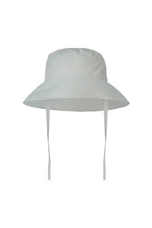 зеленый Панама из 100% льна с завязками - удобный и практичный головной убор для жарких летних дней.