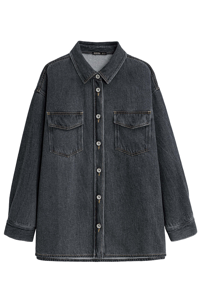 Джинсовая рубашка с нагрудными карманами