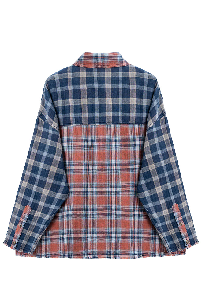 Рубашка в клетку из 100% хлопка