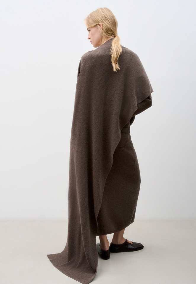 Длинный шарф из кашемира и шерсти