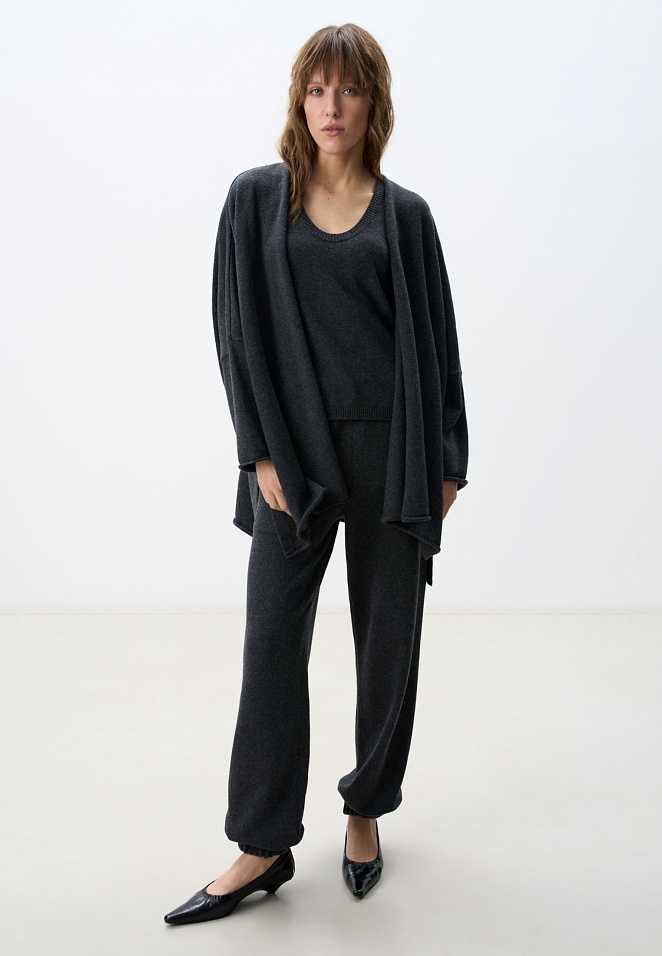 Цельновязанный топ из кашемира и шерсти