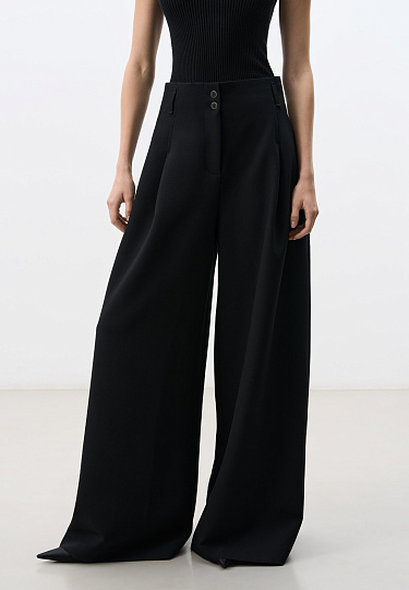 Брюки с высокой посадкой