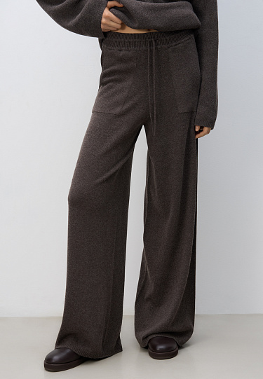 Трикотажные брюки на кулиске