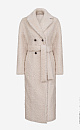 Двустороннее пальто из натуральной шерсти. Модель свободного силуэта с отложным воротником, патами, поясом и застежкой на пуговицы. 