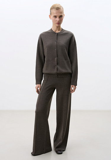 Трикотажные брюки прямого кроя 