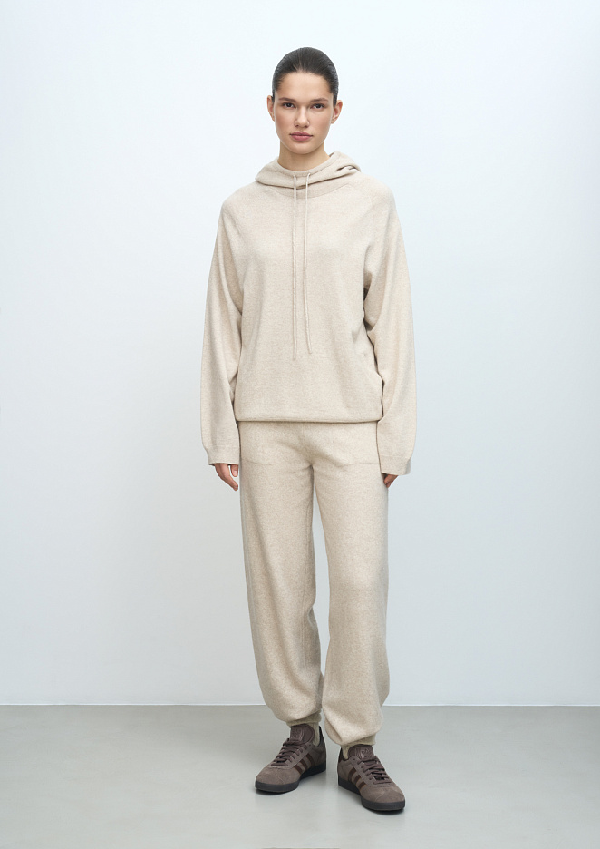 Трикотажные брюки на кулиске