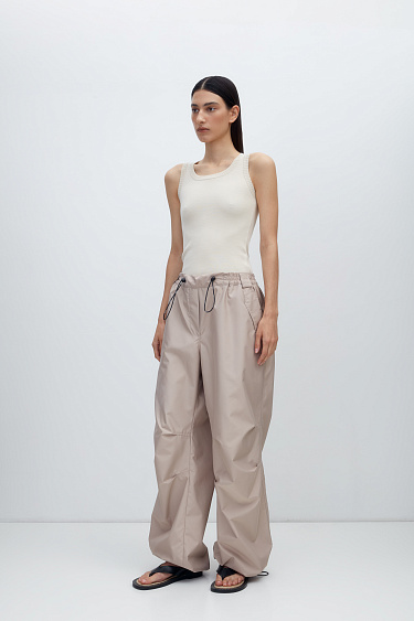 Удлиненная трикотажная майка