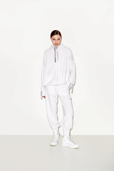 Трикотажное худи на молнии