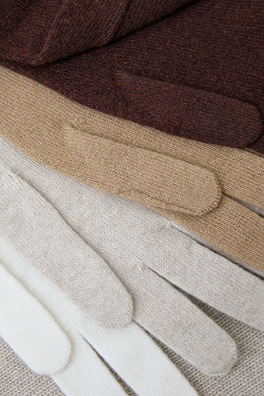 Перчатки из шерсти и кашемира