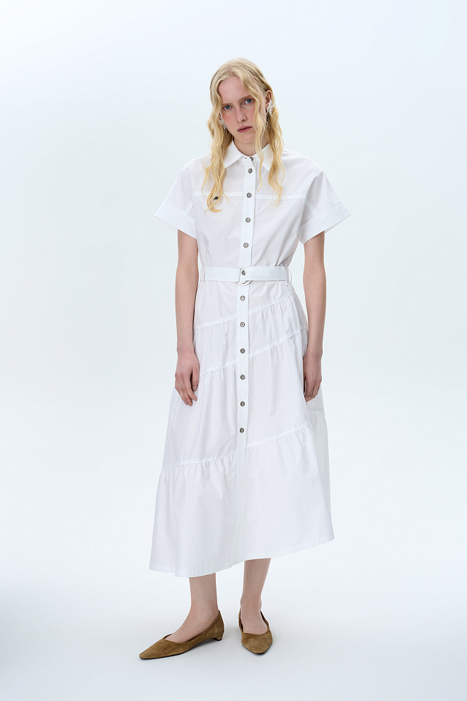 Платье-рубашка из 100% хлопка