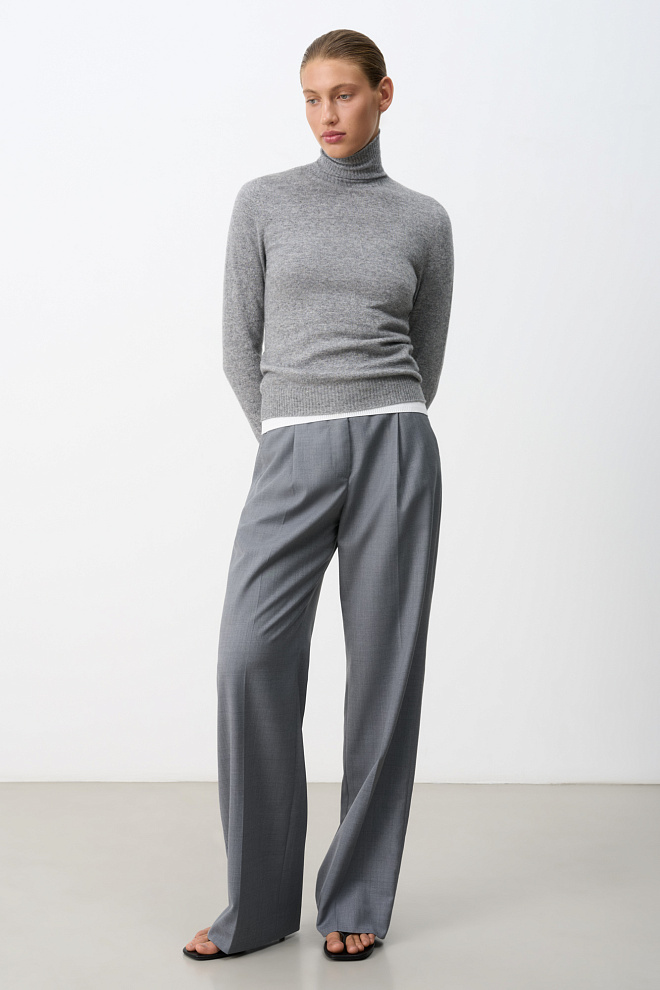 Трикотажная водолазка из шерсти 