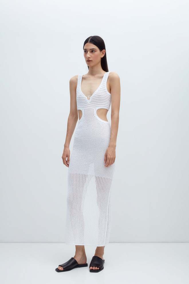 Ажурный сарафан из 100% хлопка с перемычкой